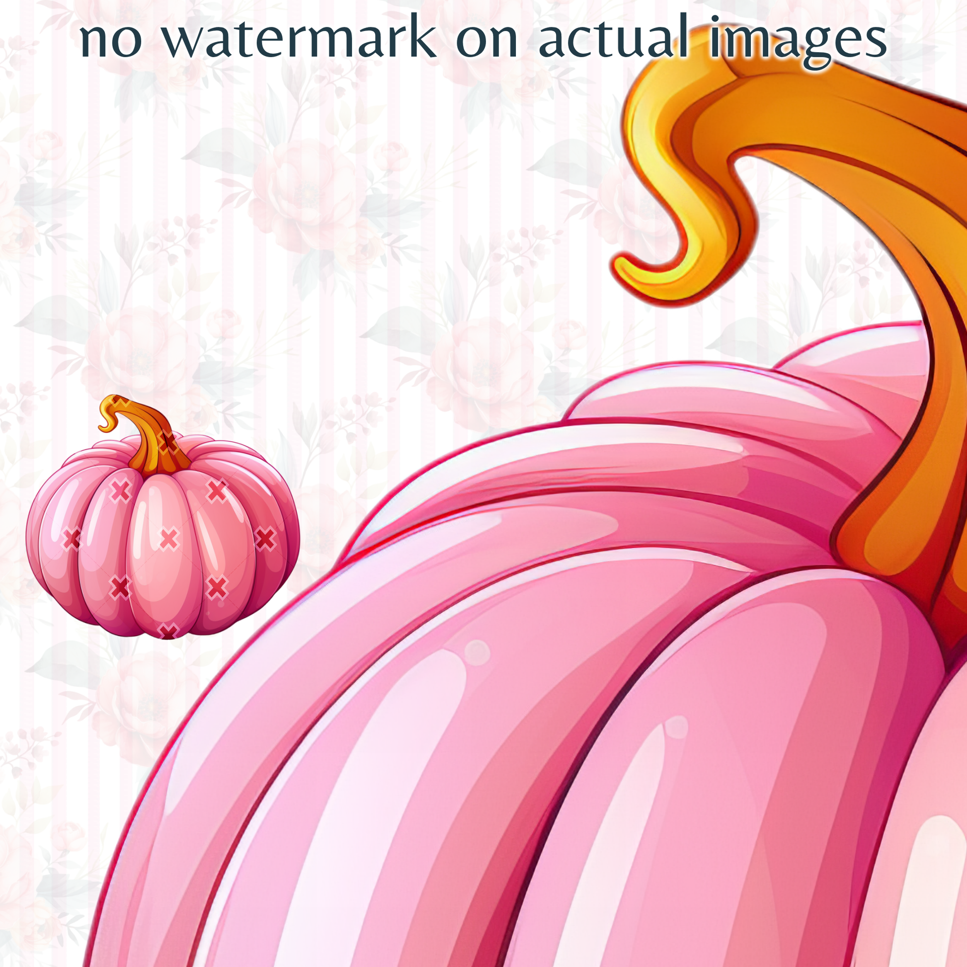 Pastel Pink Pumpkin Clipart Images