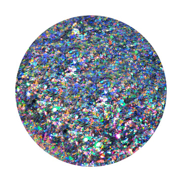 Black, purple and green flake glitter mix - Witch Craft By Crazoulis Glitter