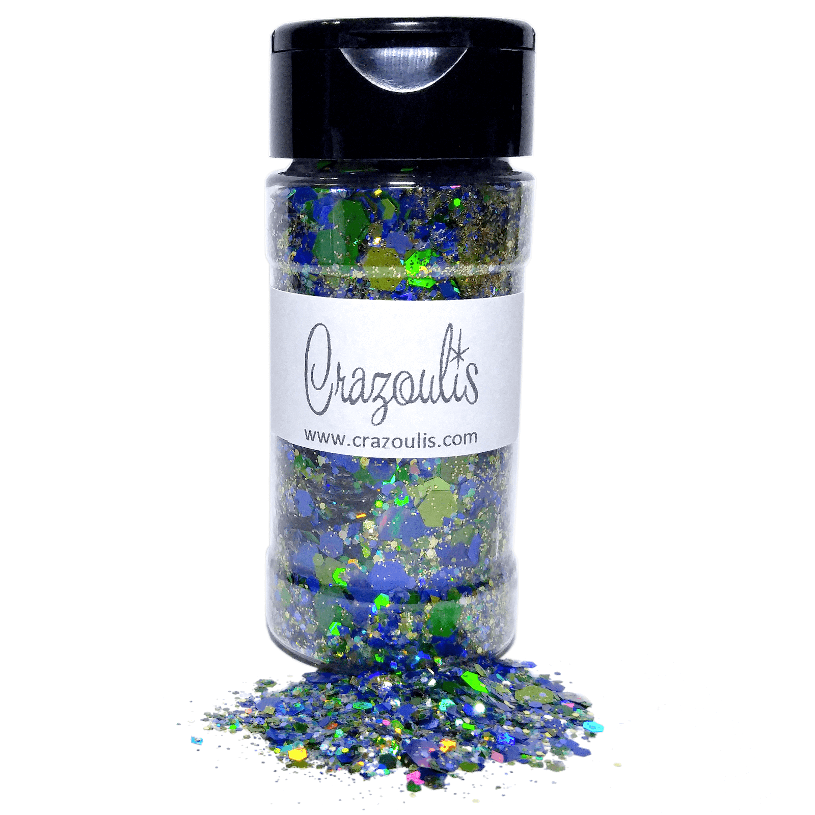 Blue, Green and Gold Chunky Glitter Mix - Eastern Dragon By Crazoulis Glitter