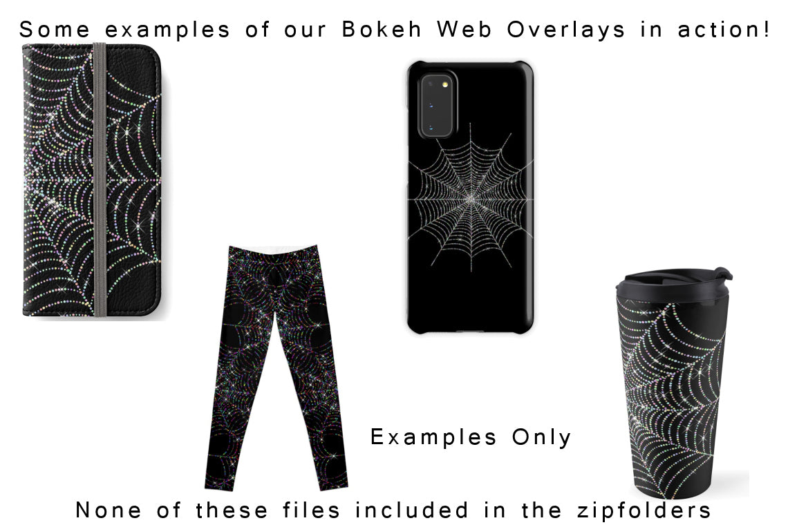 Bokeh Spider Web Overlay Examples