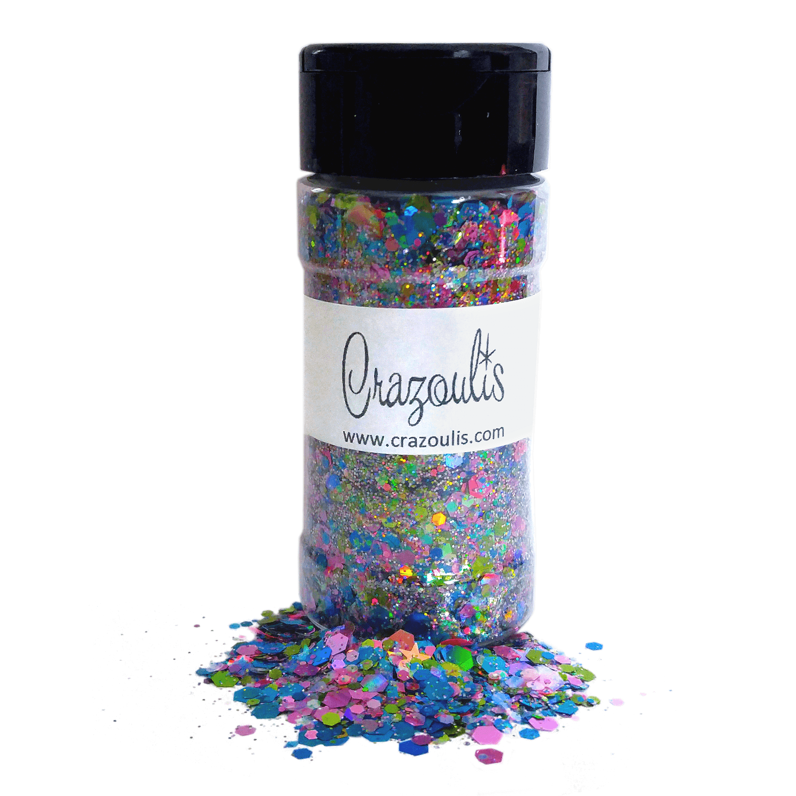 Holographic and Iridescent Chunky Glitter Mix - Flutterby Fiesta By Crazoulis Glitter