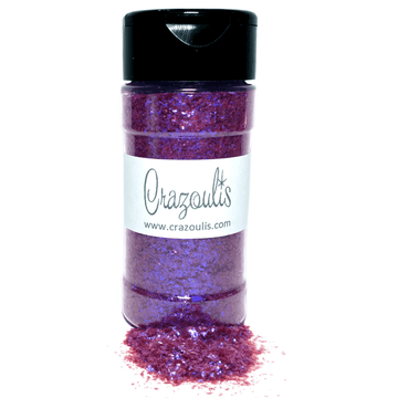 Crazy Shade Of Purple Glitter Flakes