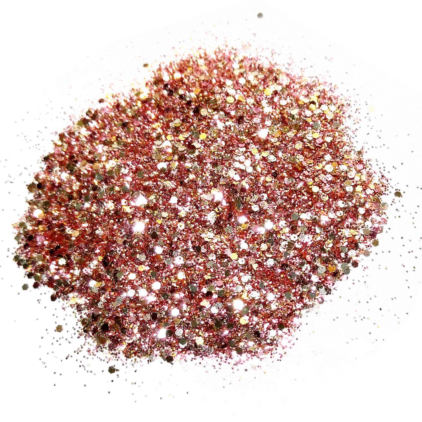Rose Gold Metallic Glitter Mix - Ravishing Rose Gold By Crazoulis Glitter
