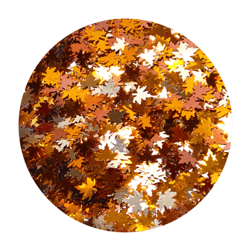 Fallen Leaves Metallic Leaf Shaped Glitter