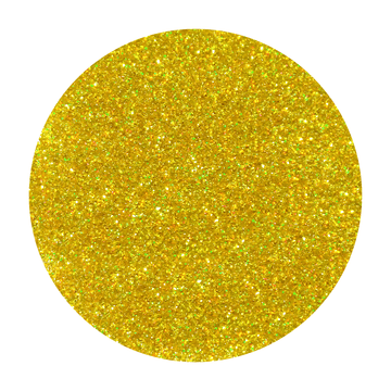 Purpurina fina holográfica de oro amarillo