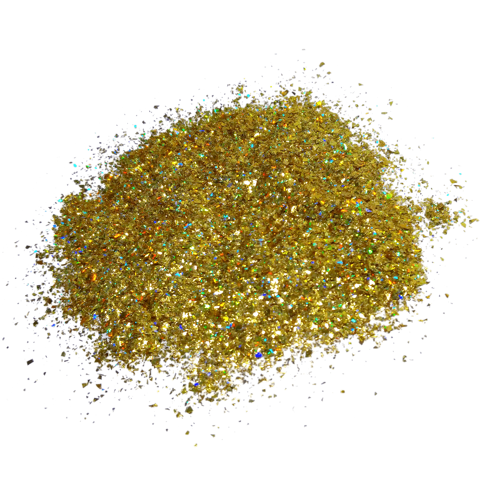 Gold Holographic Flake Glitter By Crazoulis Glitter