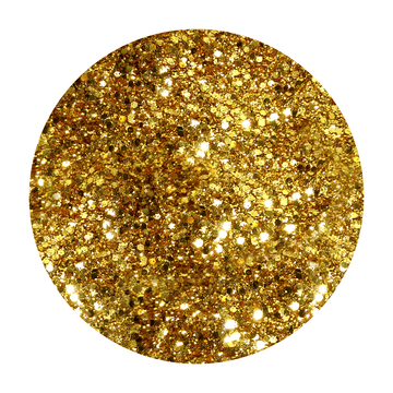 Gold Metallic Glitter Mix - Sandy Gold By Crazoulis Glitter