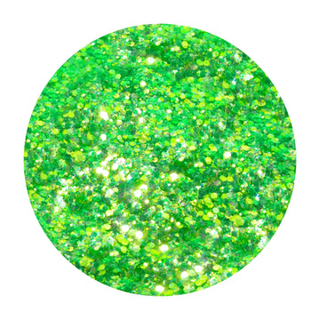 Green Color Shifting Chunky Glitter Mix - Boogie Fever By Crazoulis Glitter
