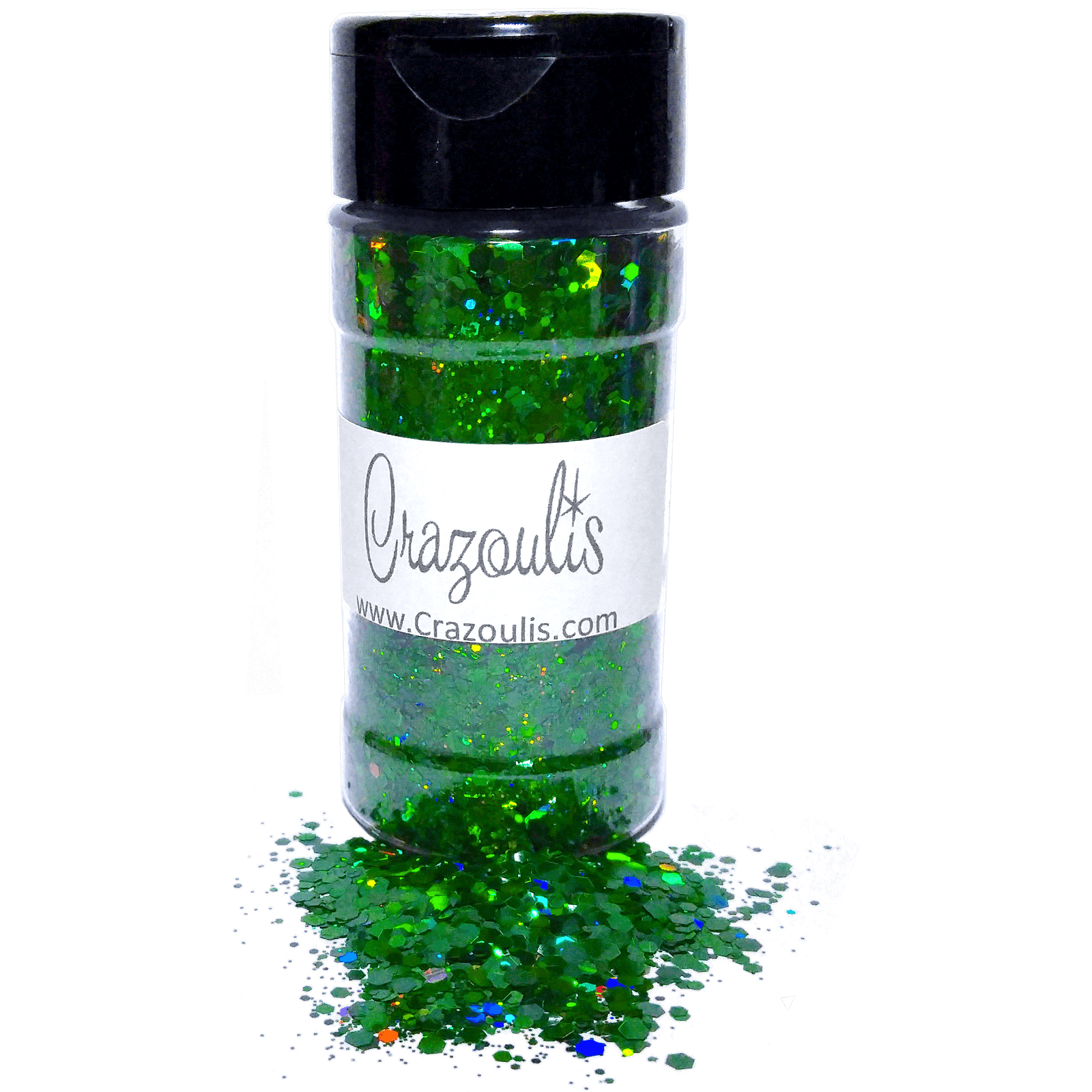 Green Holographic Chunky Glitter Mix By Crazoulis