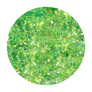 Green Glitter Flakes - Green Tambourine By Crazoulis Glitter