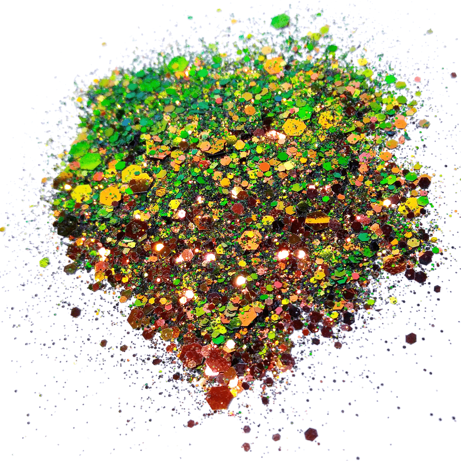 Green and Copper Color Shift Glitter - Copper Kettle By Crazoulis Glitter