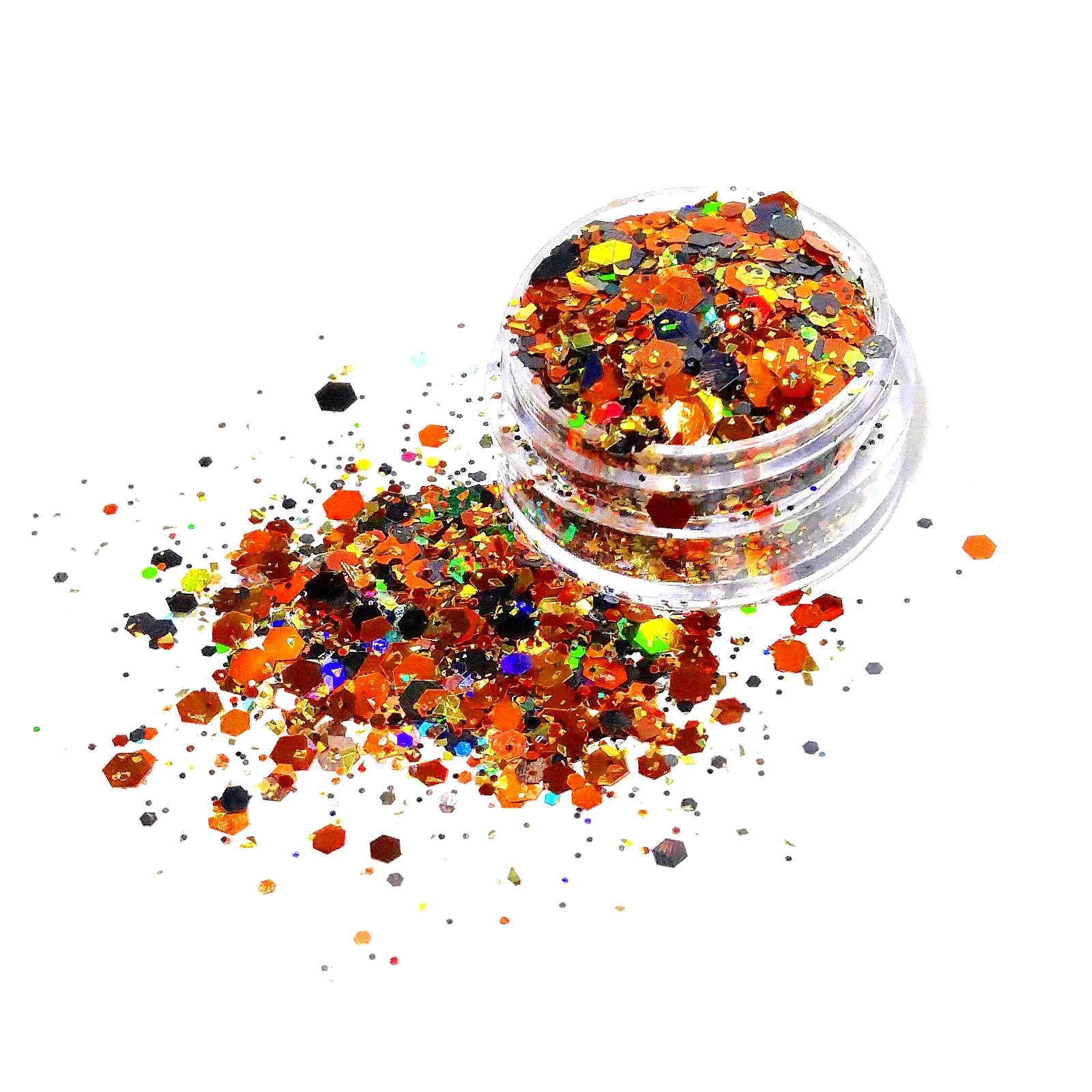 Orange And Black Halloween Chunky Glitter Mix - This Is Halloween By Crazoulis Glitter
