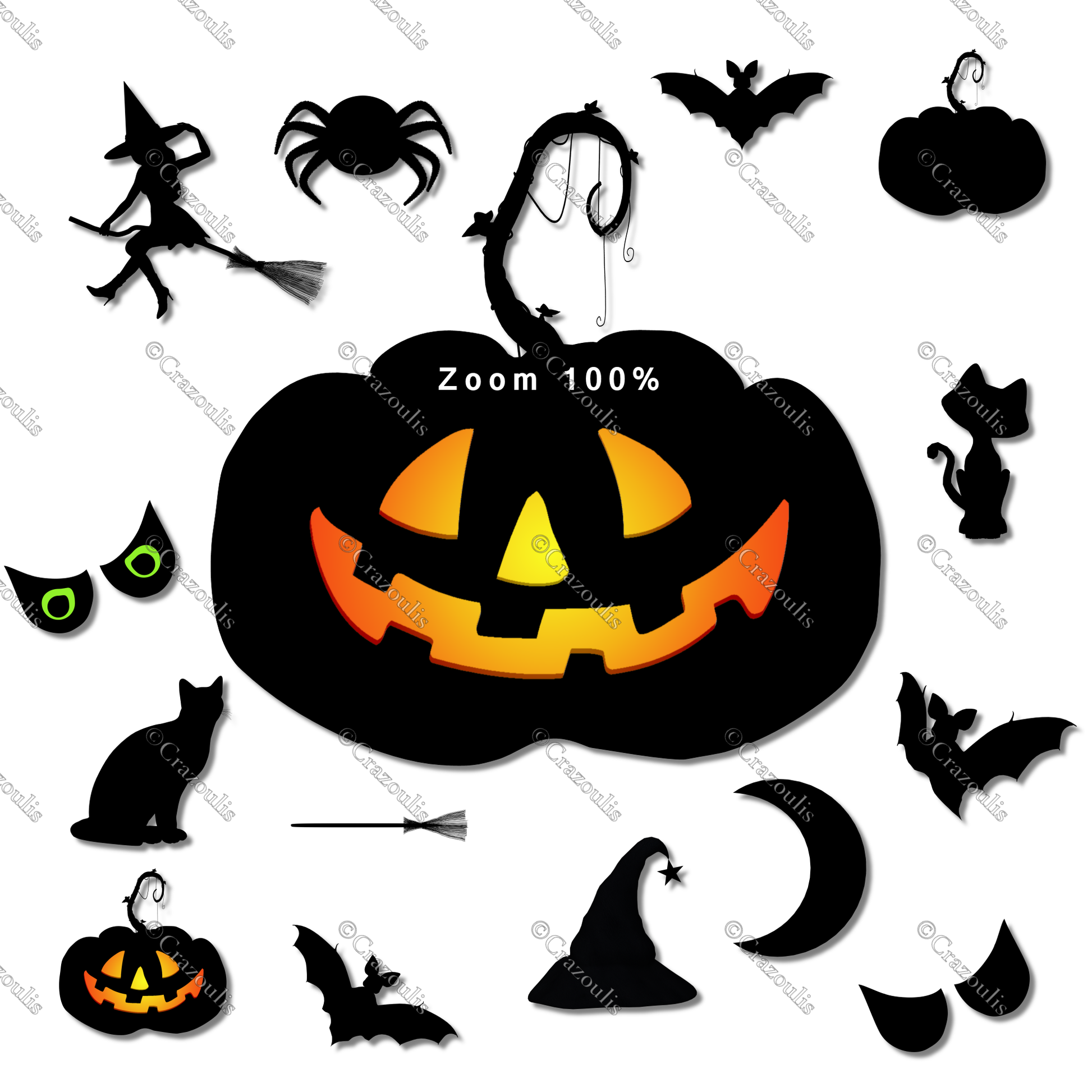 Halloween Papers + Bonus Digital Download Clip Art