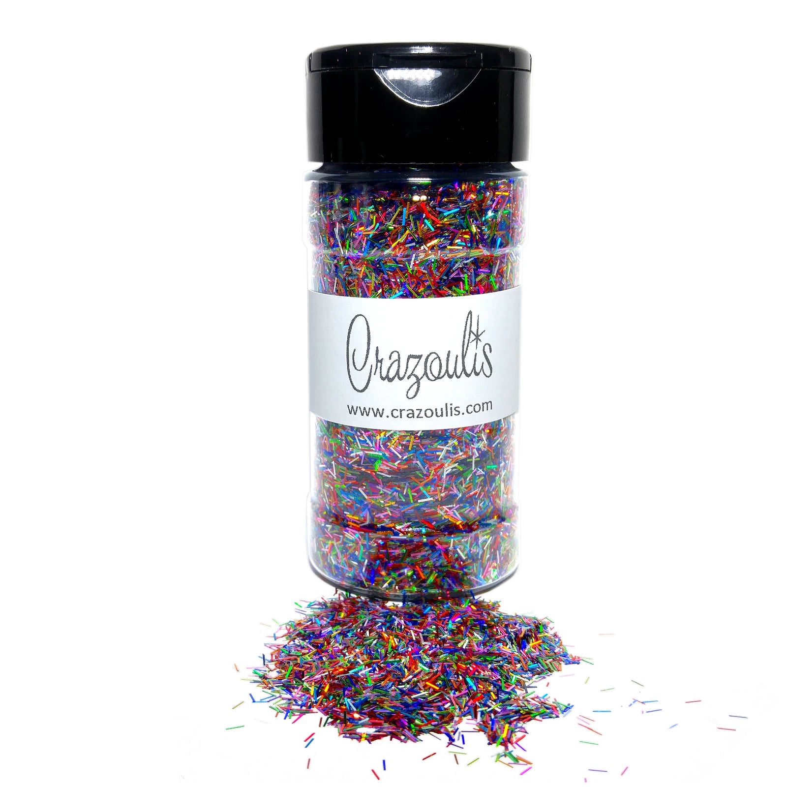Holographic Rainbow Strip Glitter Mix - Jelly Bean Rainbow By Crazoulis Glitter