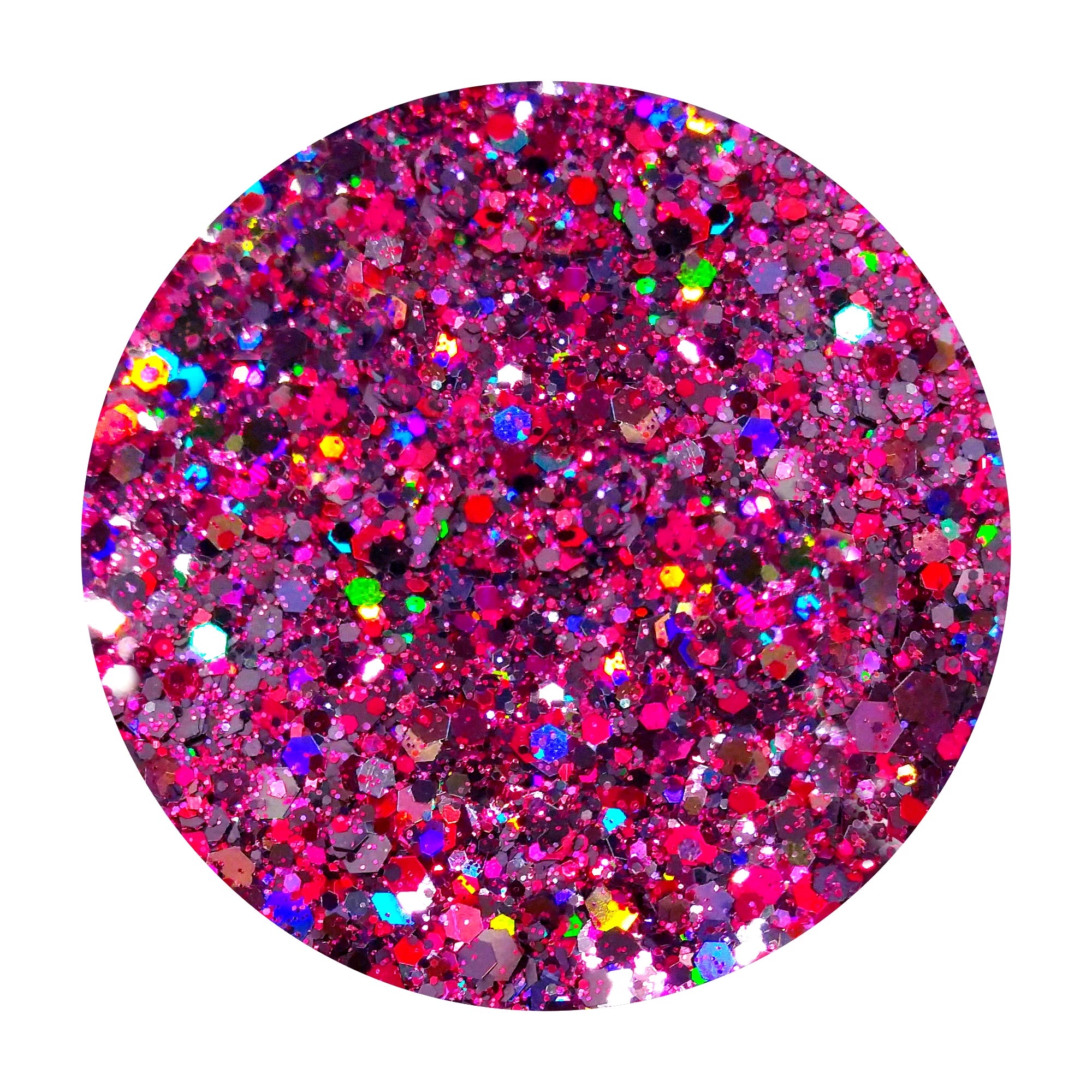 Hot Pink Holographic Halloween Glitter Mix - Wicked By Crazoulis Glitter