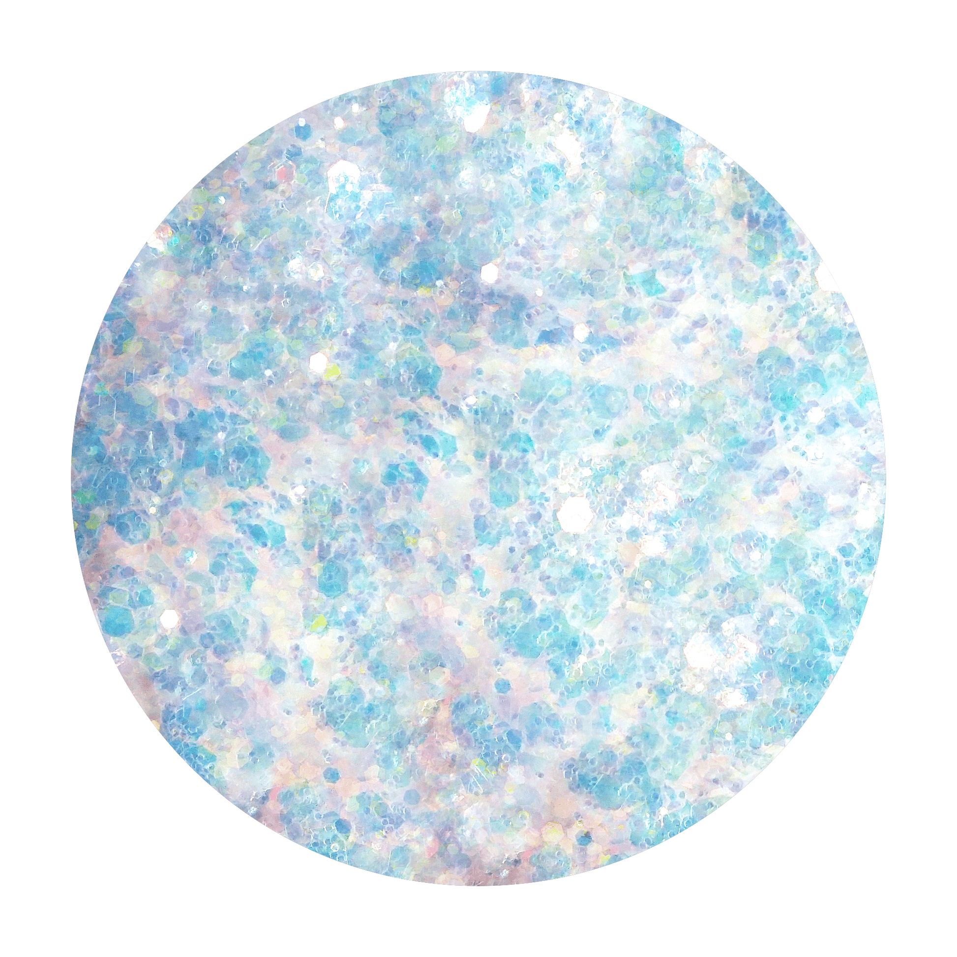 Snow Opal White Iridescent Glitter
