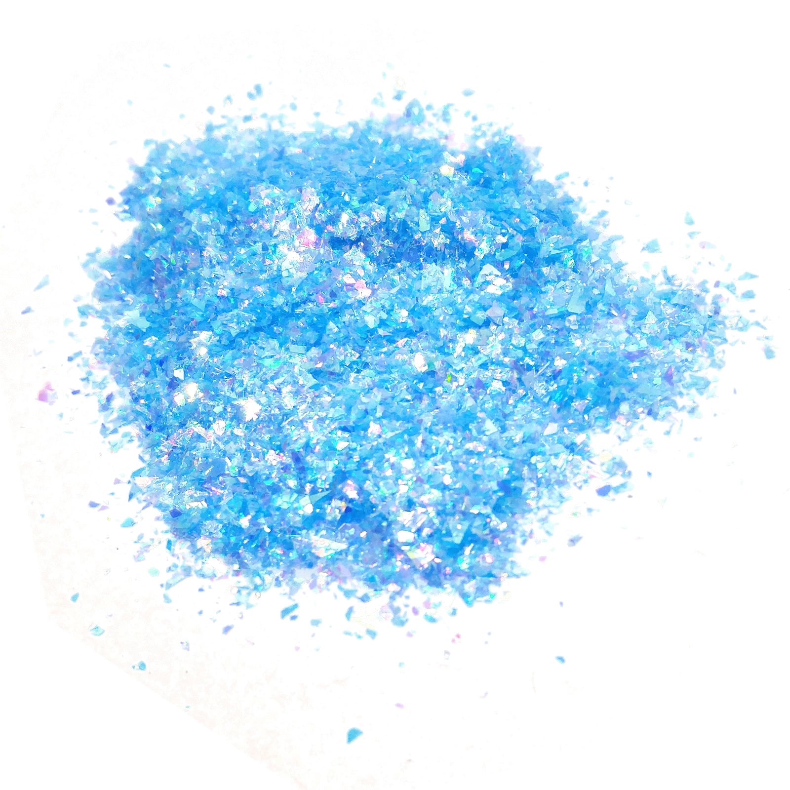 Light Blue Glitter Flakes - Blue Orchid  By Crazoulis Glitter