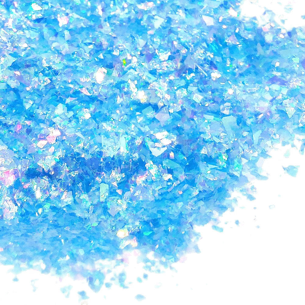 Light Blue Glitter Flakes - Blue Orchid  By Crazoulis Glitter