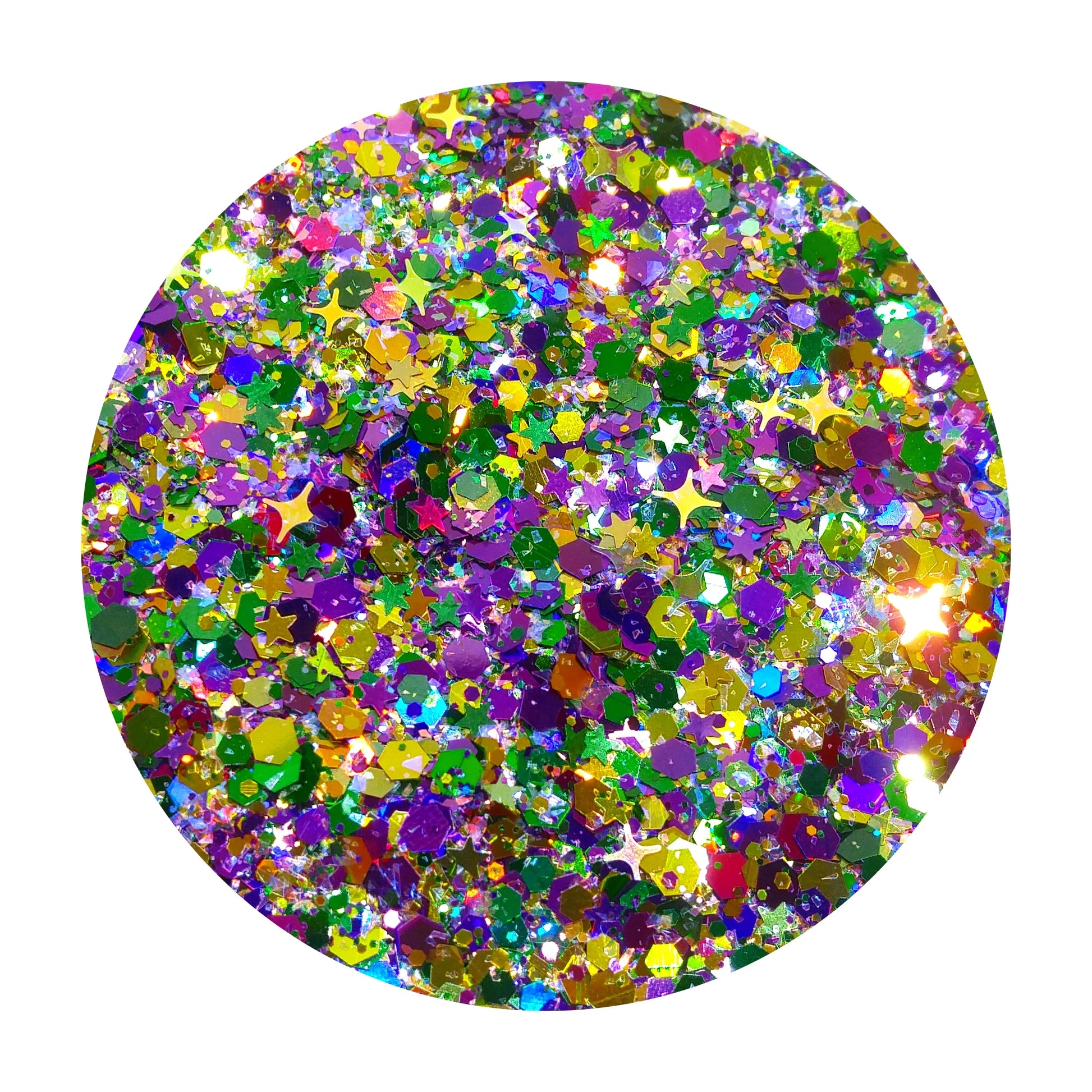 Open Oasis custom mix glitter, round dot confetti glitter, holographic –  GlitterGiftsAndMore