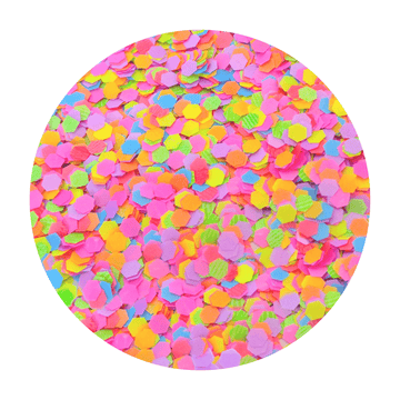 Totally Rad Neon Hexagon Glitter Mix