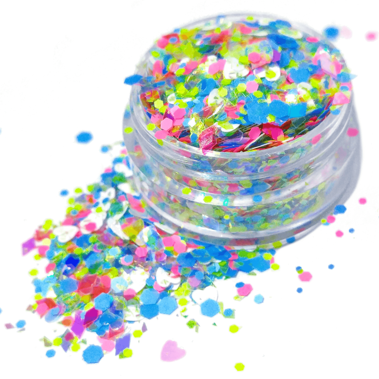 Neon Chunky Blacklight Activated Glitter Mix By Crazoulis Glitter