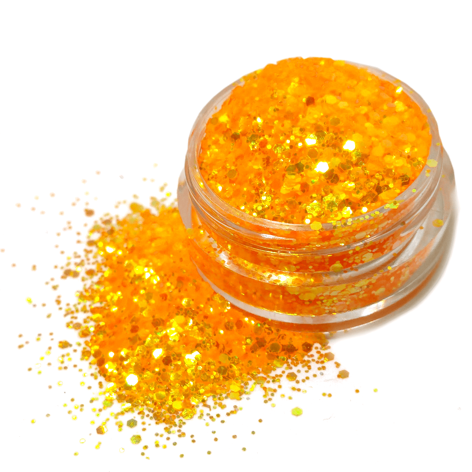 Neon Orange Color Shifting Glitter Mix - Sunshine Lollipops - By Crazoulis  Glitter