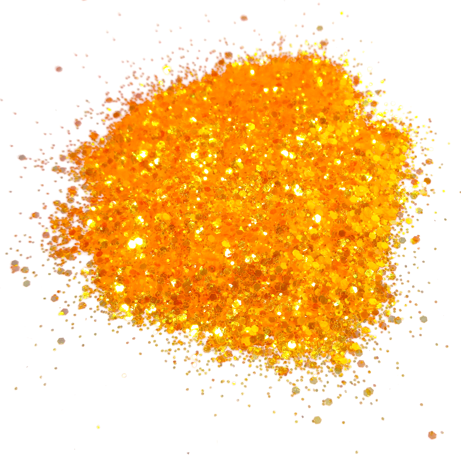 Neon Orange Color Shifting Glitter Mix - Sunshine Lollipops - By Crazoulis  Glitter