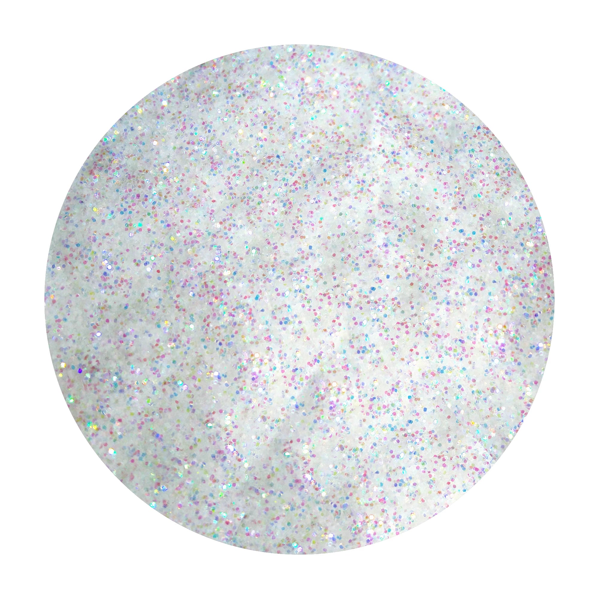 White Iridescent Fine Glitter - White Opal