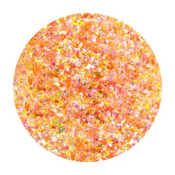 Orange Unicorn Fluff Flake Glitter Mix