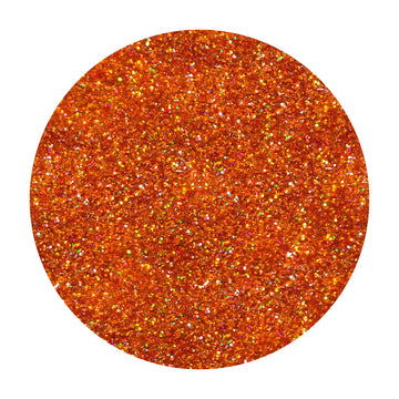 Orange Holographic Fine Glitter .2mm By Crazoulis Glitter