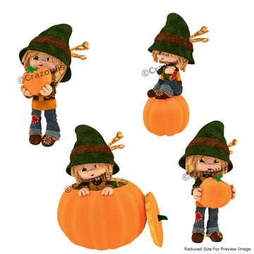Cute Scarecrows Clipart Pack Two