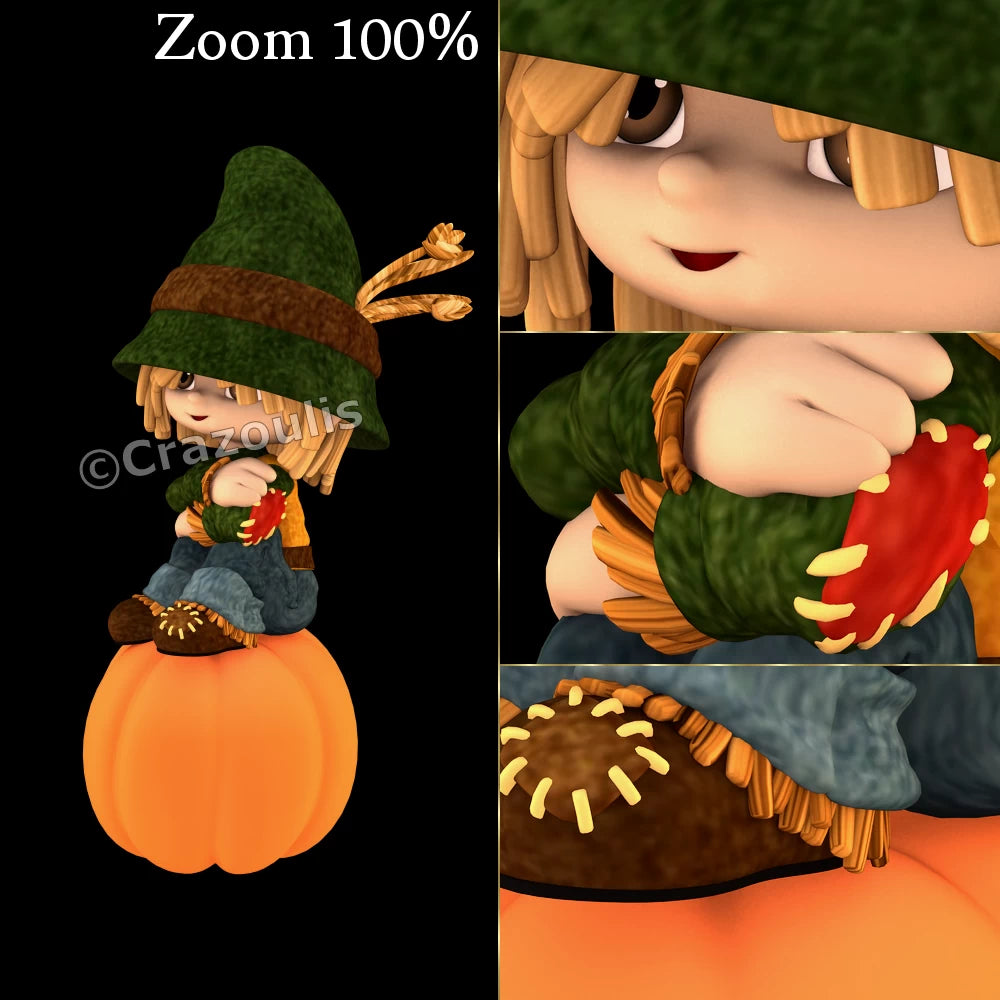 Cute Scarecrow Clipart - Patches By Crazoulis Glitter