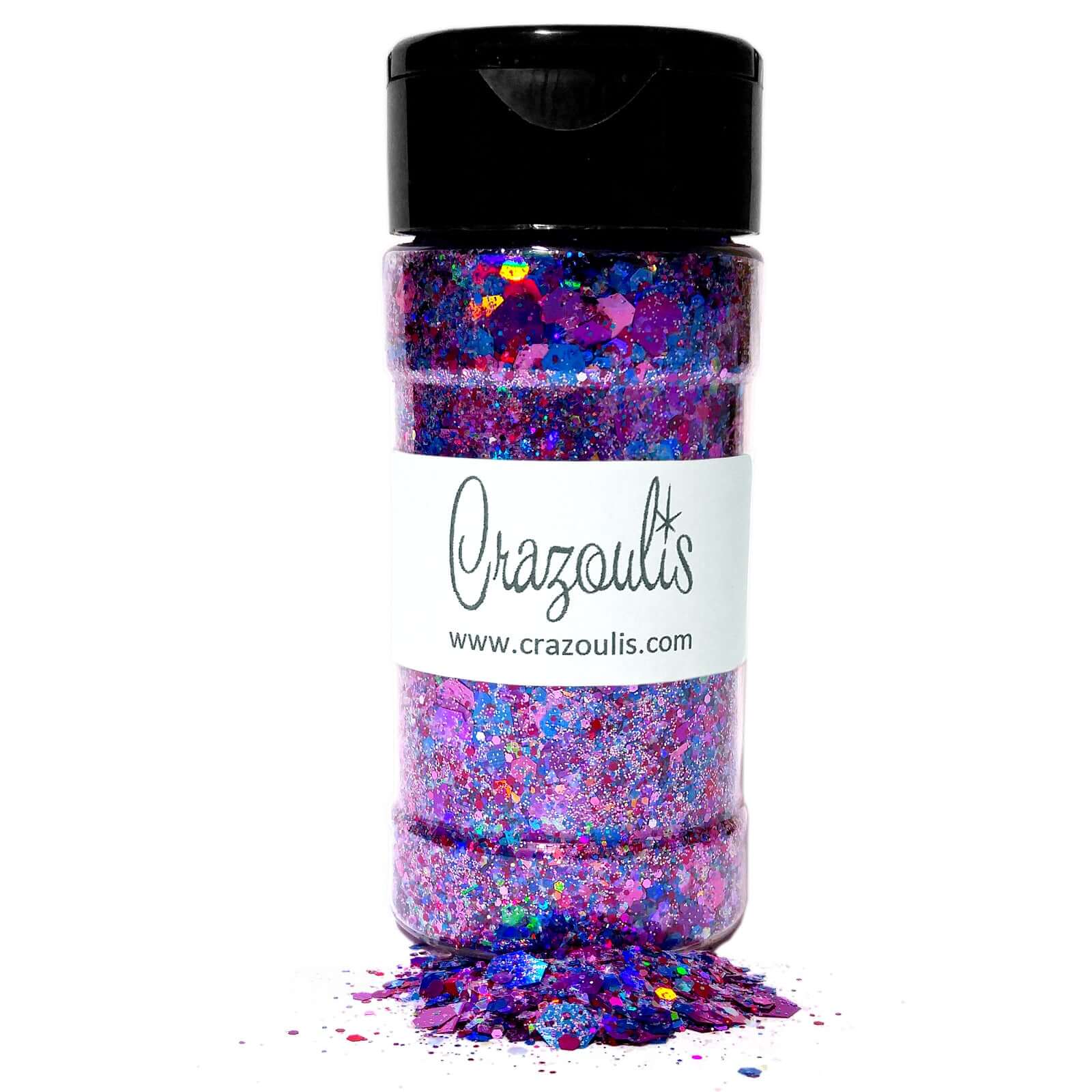 Pink, Blue, and Purple Holographic Chunky Glitter Mix - Love Is Love  By Crazoulis Glitter
