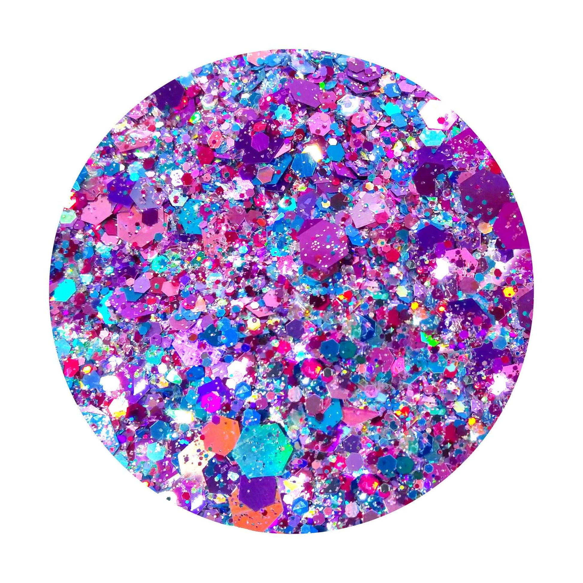 Pink, Blue, and Purple Holographic Chunky Glitter Mix - Love Is Love  By Crazoulis Glitter