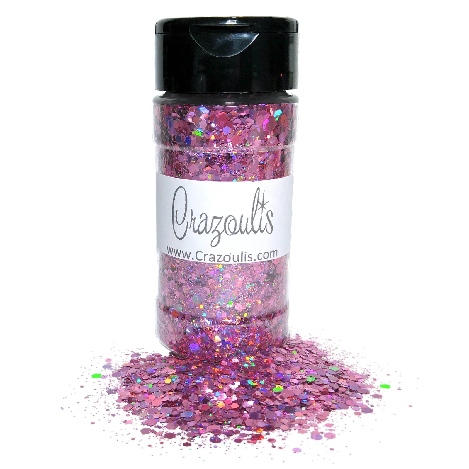 Pink Holographic Chunky Glitter Mix By Crazoulis  Glitter