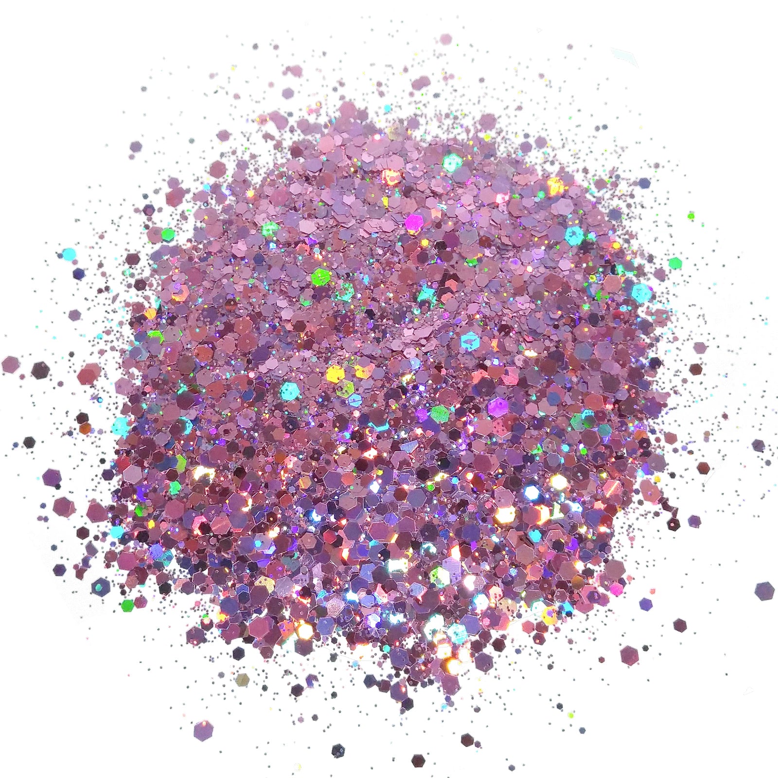Pink Holographic Chunky Glitter Mix By Crazoulis  Glitter