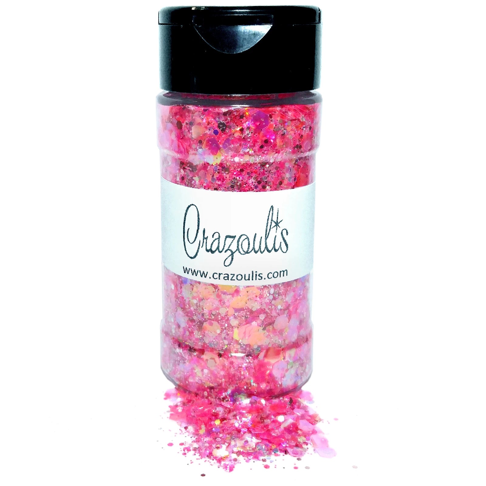 Iridescent Pink Chunky Glitter Mix - Pretty Pink Blossoms  By Crazoulis Glitter