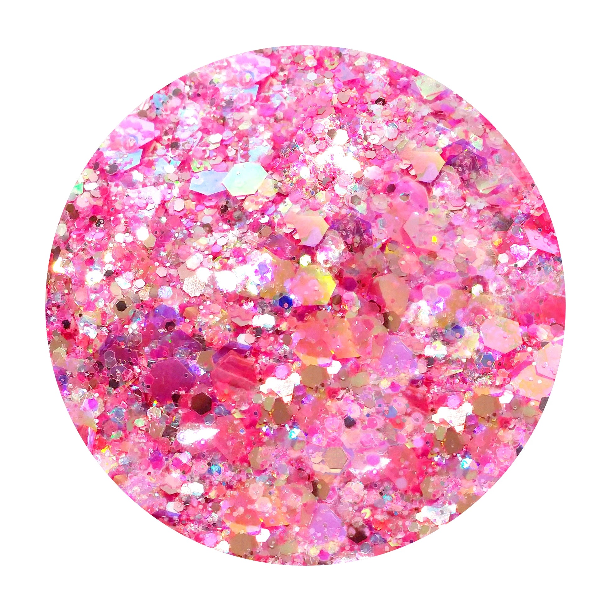 Pink chunky glitter mix