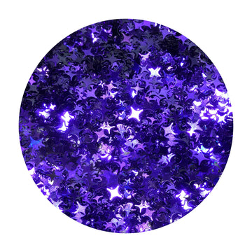 Color Shifting 4 Point Star Glitter Mix - Midnight Stars By Crazoulis Glitter