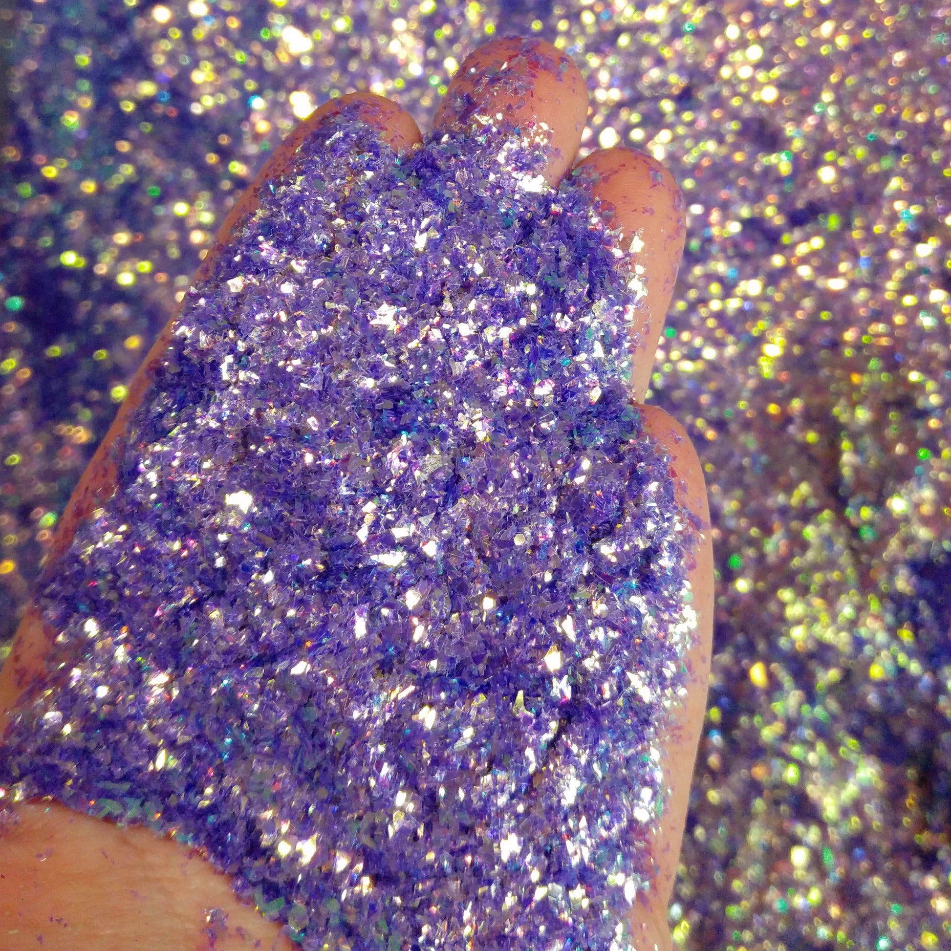 Purple Mylar Glitter Flakes - People Eater  By Crazoulis Gitter