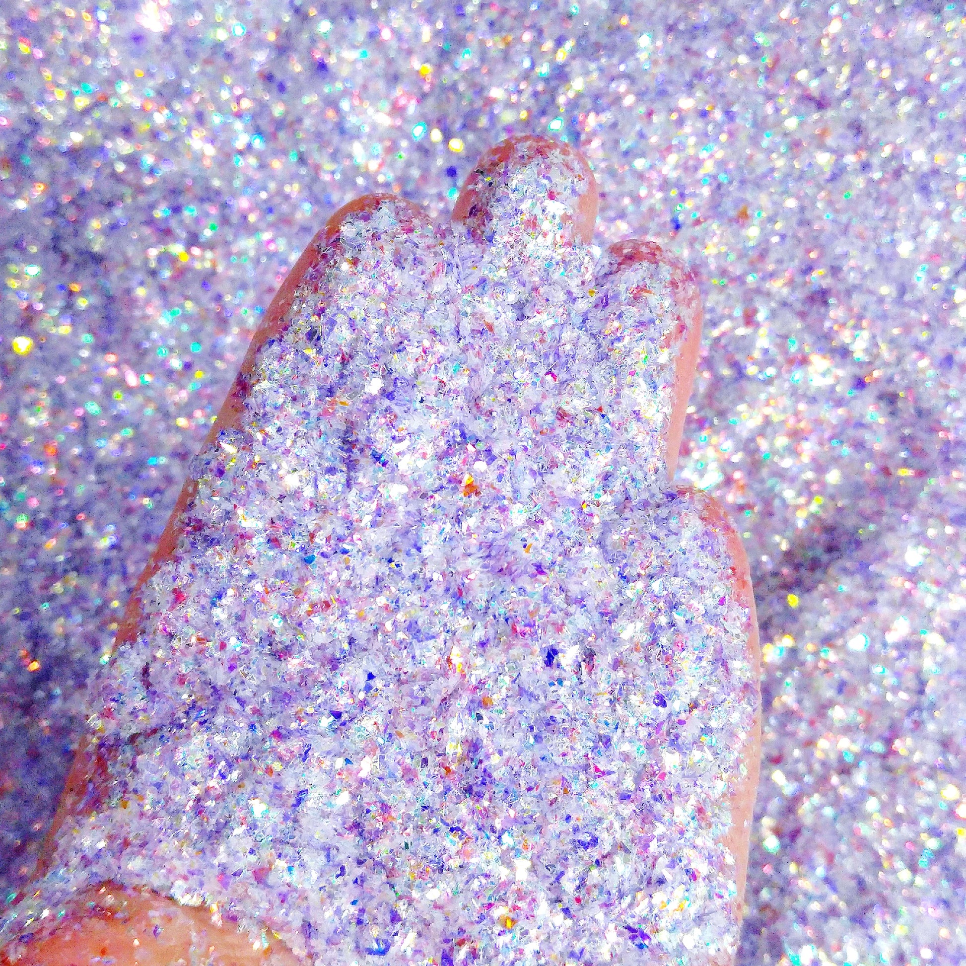 Purple Flake Glitter Mix - Purple Unicorn Fluff By Crazoulis Glitter