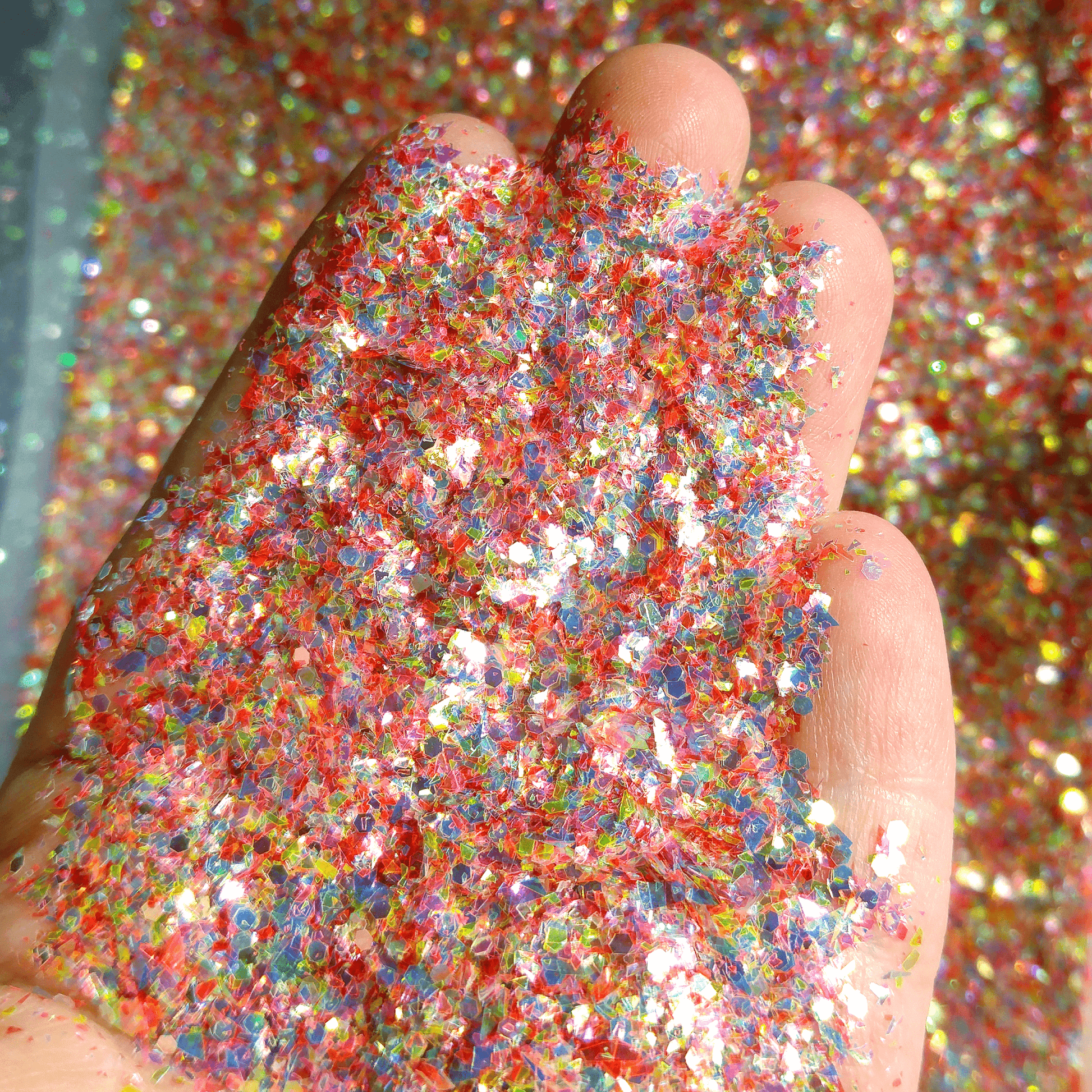 Rainbow Flake Glitter Mix - Sprite Sparks By Crazoulis Glitter