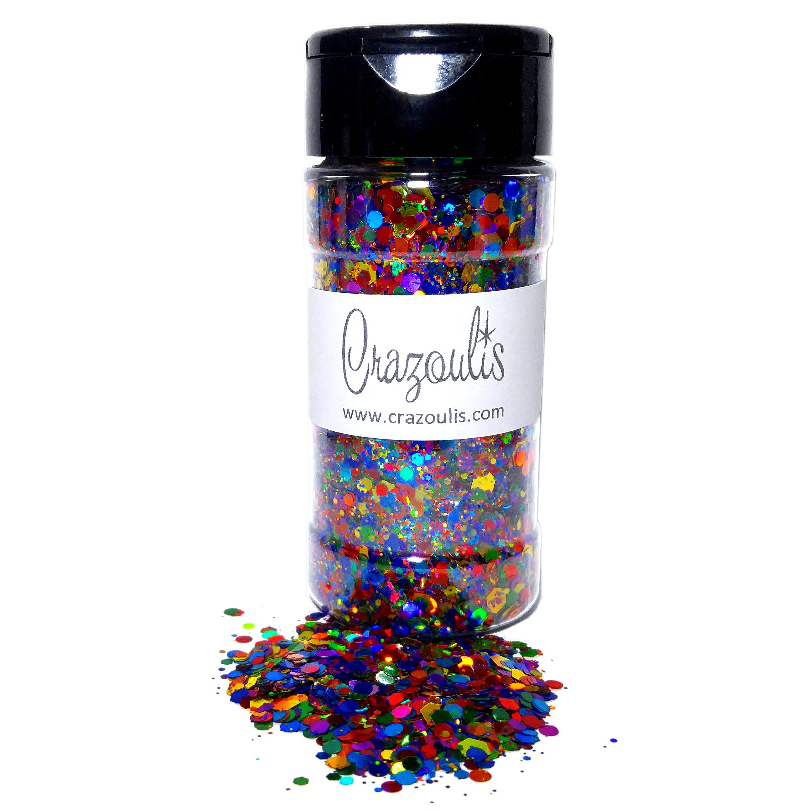 Holographic Rainbow Chunky Glitter Mix - Sing A Rainbow By Crazoulis Glitter