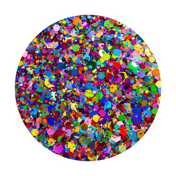 Rainbow Holographic Glitter Mix - Spectrograph By Crazoulis Glitter