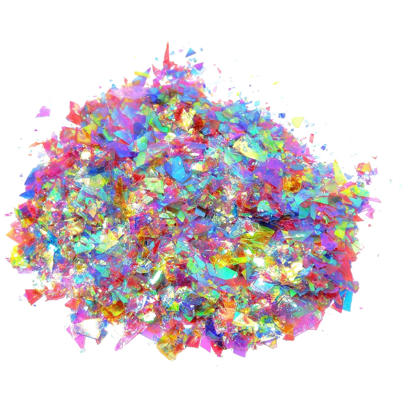 Rainbow Iridescent Glitter Flakes - Caribbean Carnival By Crazoulis Glitter