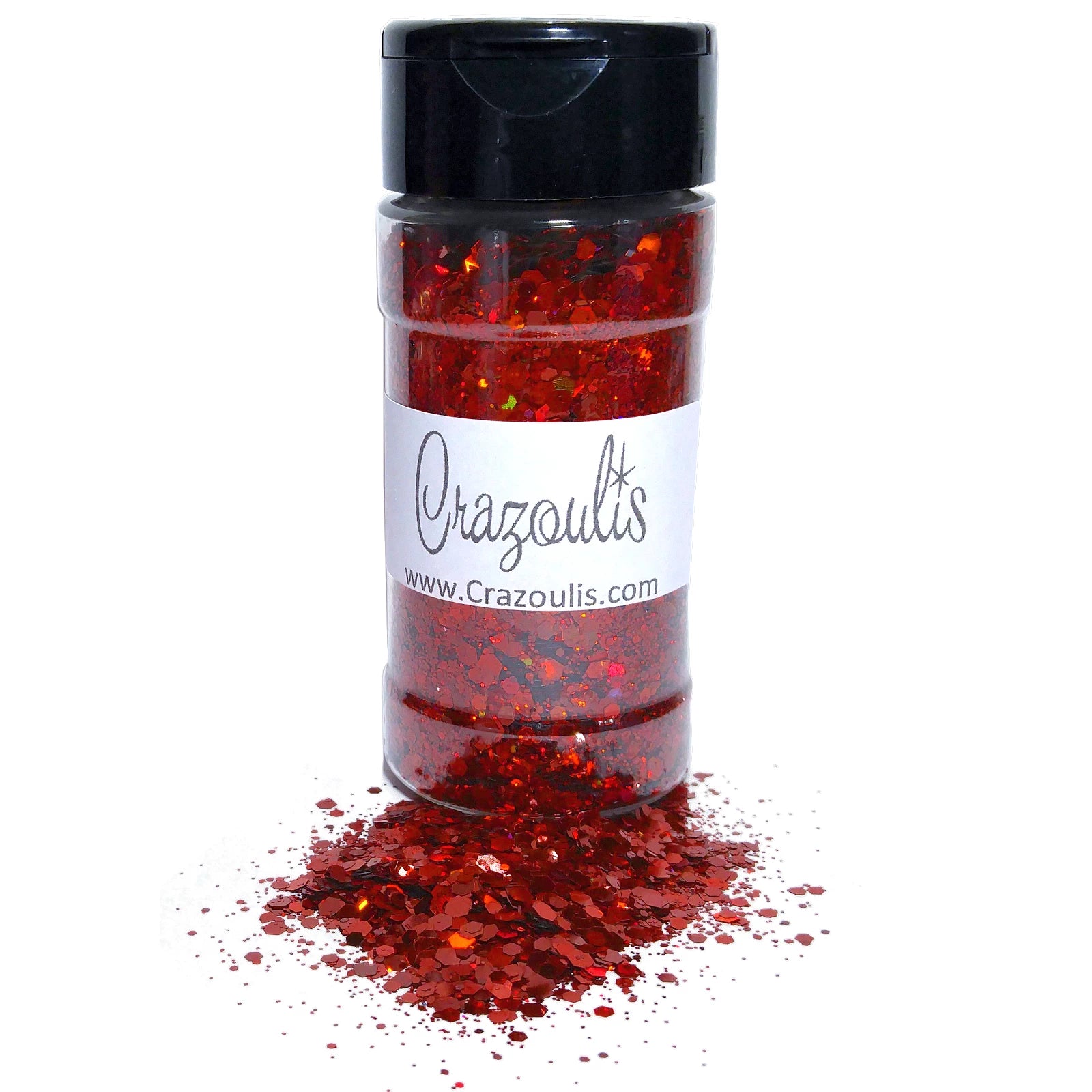 Red Holographic Chunky Glitter Mix By Crazoulis Glitter
