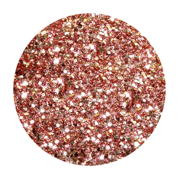 Rose Gold Metallic Glitter Mix - Ravishing Rose Gold By Crazoulis Glitter