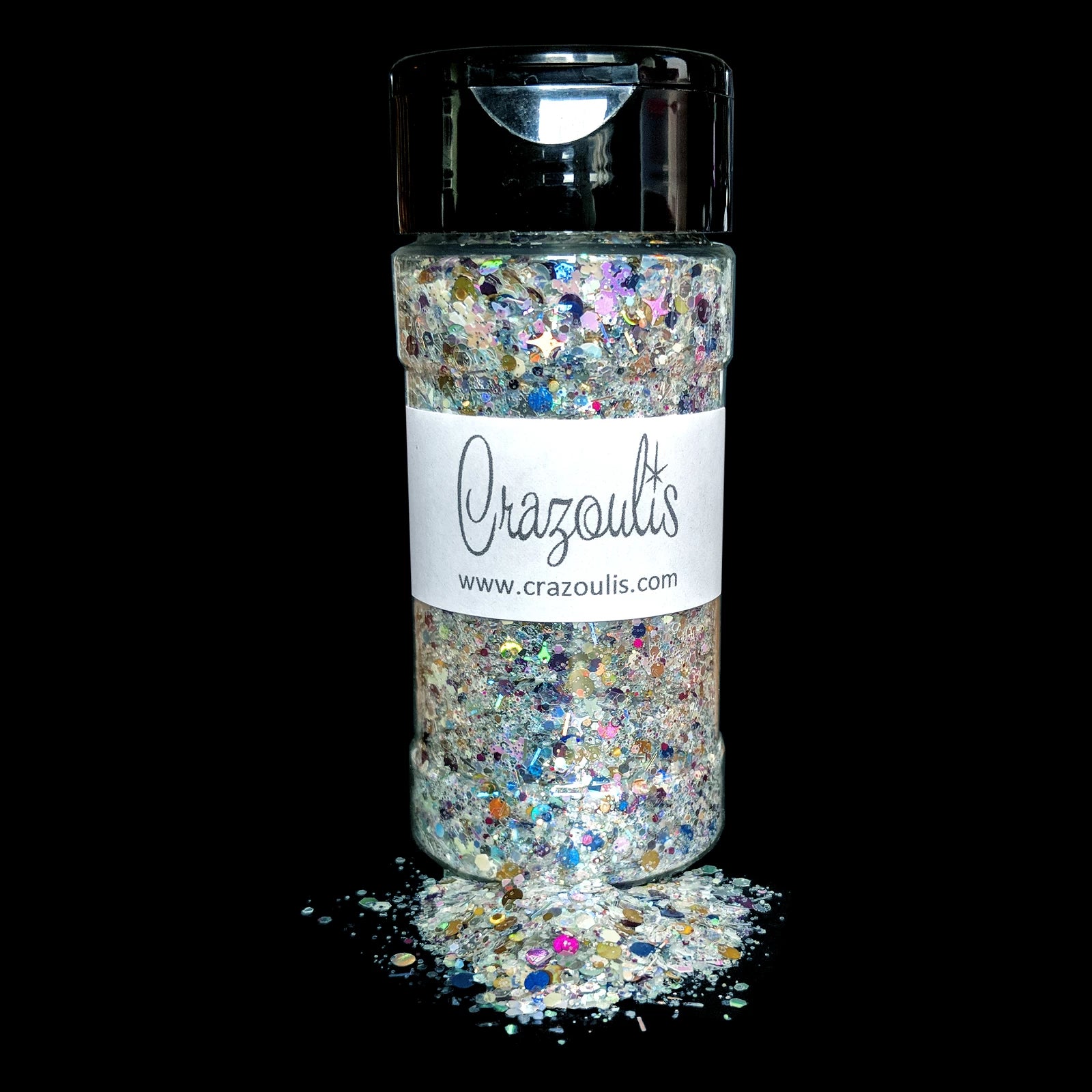 Silver Chunky Christmas Glitter - Merry And Bright Limited Edition By Crazoulis Glitter