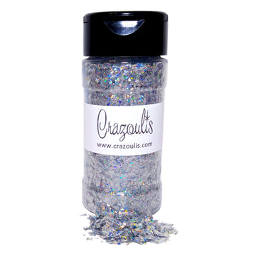 Planetary Silver Holographic Flake Glitter