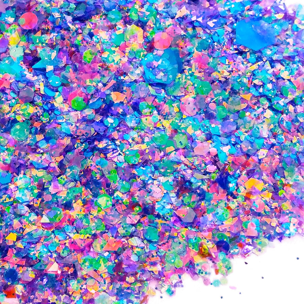 Turquoise, Teal and Purple Glitter Mix - Little Mermaid By Crazoulis Glitter